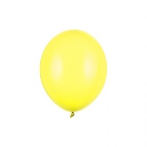 Balionas Strong Partydeco, pastelinė citrinos žievelės geltonumo (pastel lemon zeist) spalva, 30 cm