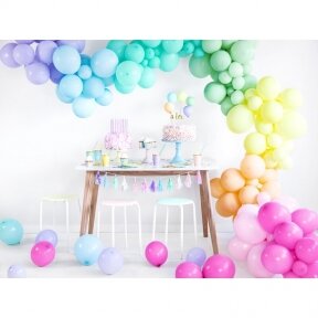 Balionas Strong Partydeco, pastelinė fuksijos rožinė spalva (pastel fuchsia), 30 cm