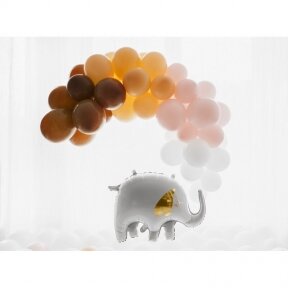 Balionas Strong Partydeco, pastelinė kakavos ruda (pastel cocoa brown) spalva, 30 cm