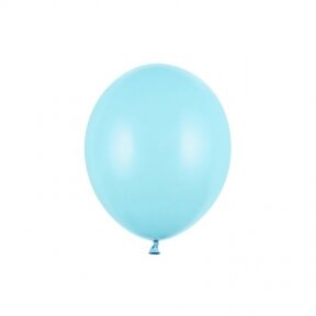 Balionas Strong Partydeco, pastelinė lengvai žydra (baby blue) spalva, 30 cm