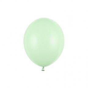 Balionas Strong Partydeco, pastelinė pistacijų šviesiai žalia (pistachio) spalva, 30 cm