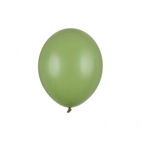 Balionas Strong Partydeco, pastelinė rozmarino žalia (rosemary green) spalva, 30 cm