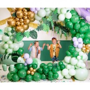Balionas Strong Partydeco, pastelinė smaragdo žalia (emerald green) spalva, 30 cm