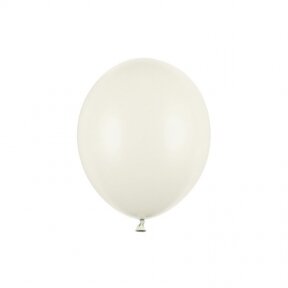 Balionas Strong Partydeco, pastelinė šviesiai kreminė (pastel light cream) spalva, 30 cm