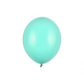 Balionas Strong Partydeco, pastelinė šviesiai mėtinė (pastel light mint) spalva, 30 cm