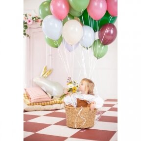 Balionas Strong Partydeco, pastelinė šviesiai žalia (pastel bright green) spalva, 30 cm