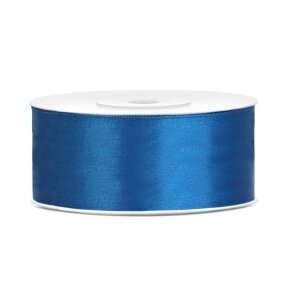 Satino juosta 25mm x 25m, mėlyna spalva